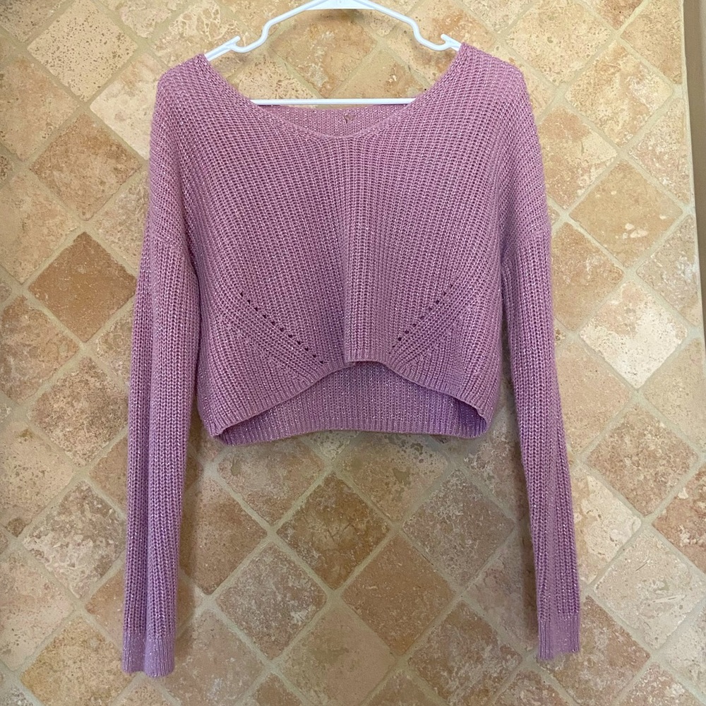 Cropped Knit Sweater